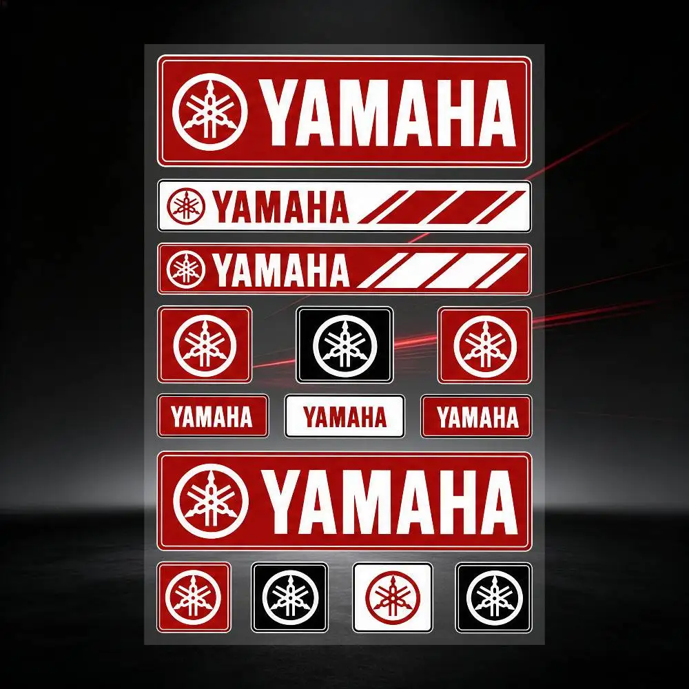 Yamaha Long Lasting Waterproof Reflective Sticker Scratch Conceal Fit Motorcycle Car Helmet Fridge Decals