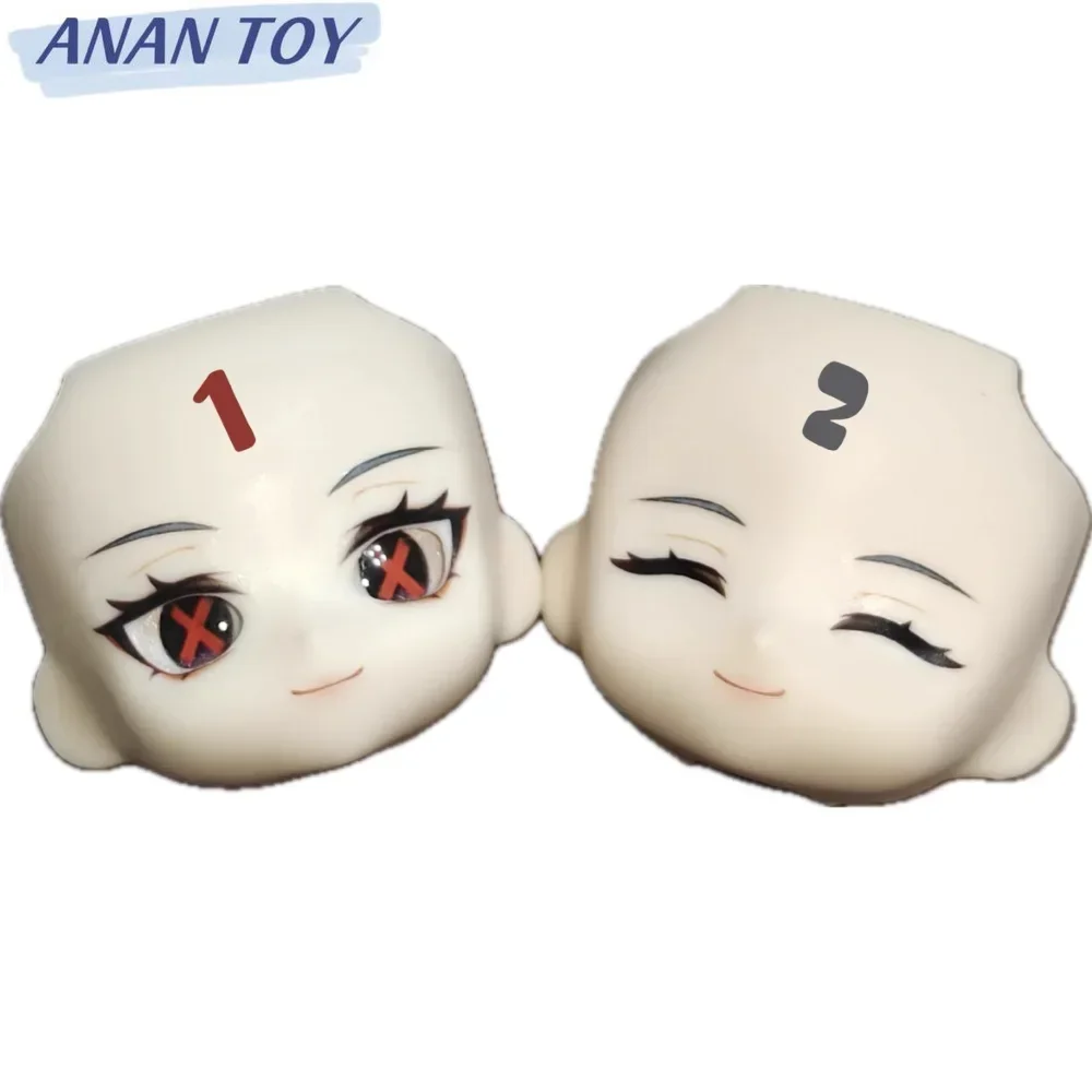 

Anime Game The Knave Arlecchino Ob11 Face Cosplay Handmade Make-up Open Eyes with Eyeballs Faceplate