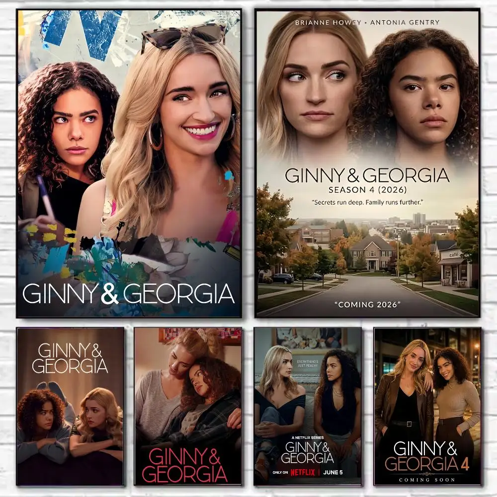 TV Series Ginny & Georgia Poster Stylish Wall Art Print for Living Room Bedroom Study Office Café Home Decor Modern Gift