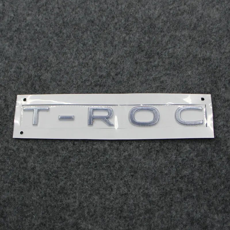 

Applicable to T-ROC TROC Boot lettering Auto Logos silver Rear tail mark