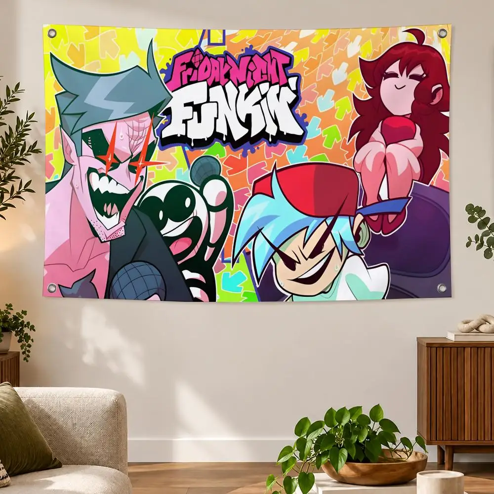 Game Friday Night Funkin' Flags Flag Suitable For Party Club Outdoor Interior Wall Decoration Banner Fans Gift