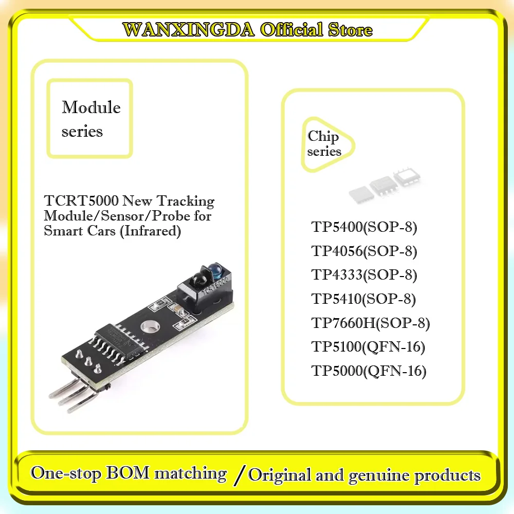 

TP4056 TP5410 TP5400 TP5100 TP5000 TP4333 TP7660H TCRT5000 New Tracking Module Plastic phone case