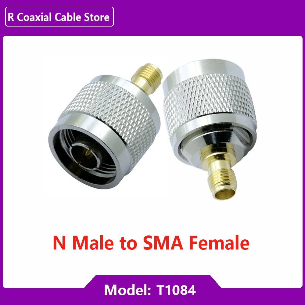 1PC SMA Male Female Jack to N Male Plug RF Coaxial Adapter Brass Copper Converter for Wifi Antenna Kit Set