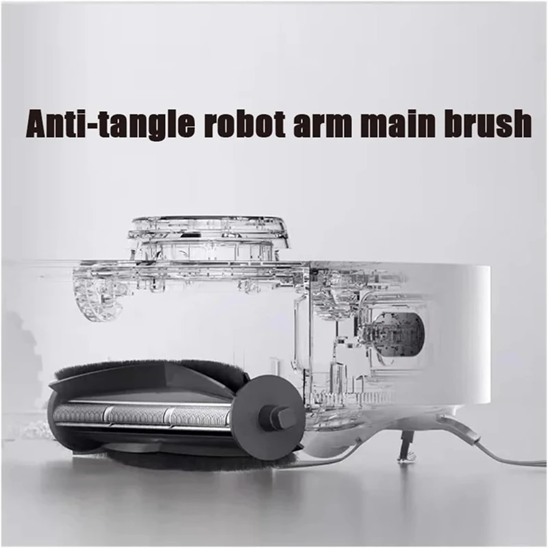 فرشاة ثلاثية الشعر المضادة للتشابك لـ Dreame X30/X40 Ultra/L10s Pro/S10/S20/L20 Ultra غطاء فرشاة رئيسي ملحقات المكنسة الكهربائية