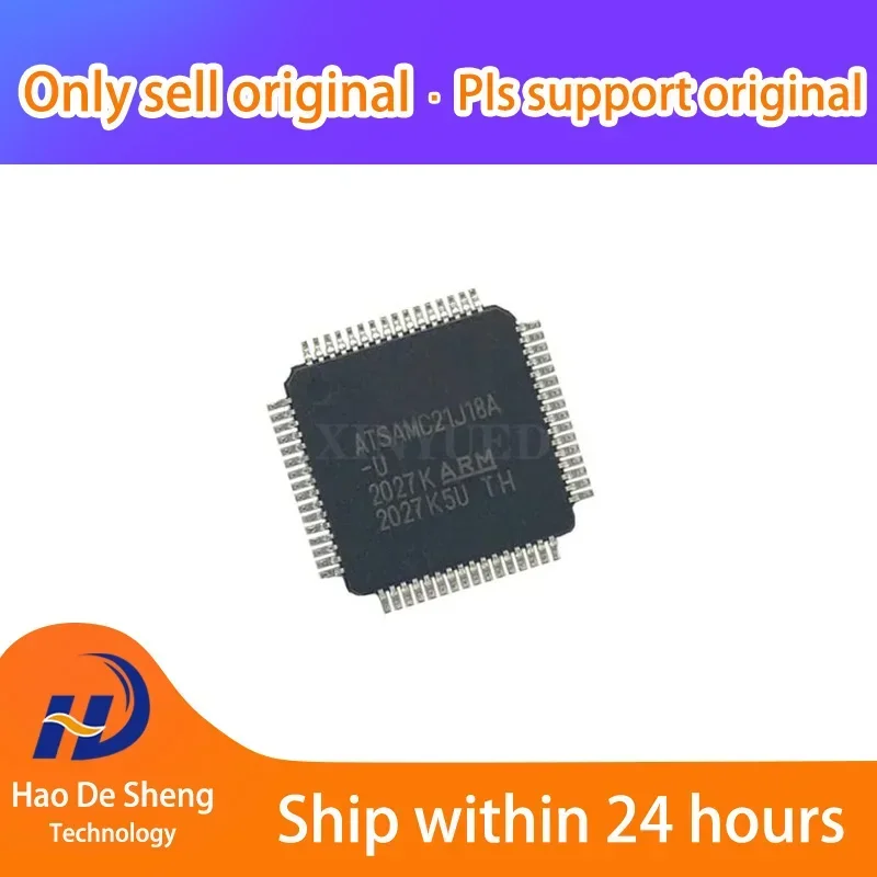 10 قطعة/الوحدة ATSAMC21J18A-AUT ATSAMC21J18A TQFP-64 جديد الأصلي في المخزون #1