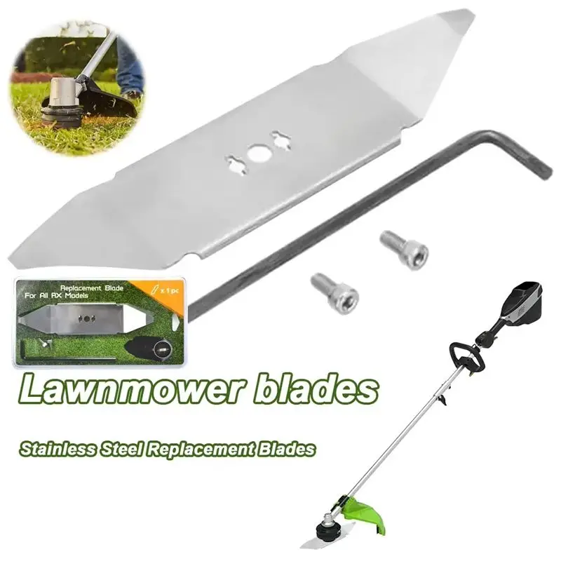 

Stainless Steel Garden Lawn Mower Accessories With Hex Wrench Lawn Mower Blade Knife For Robomow RX Professional