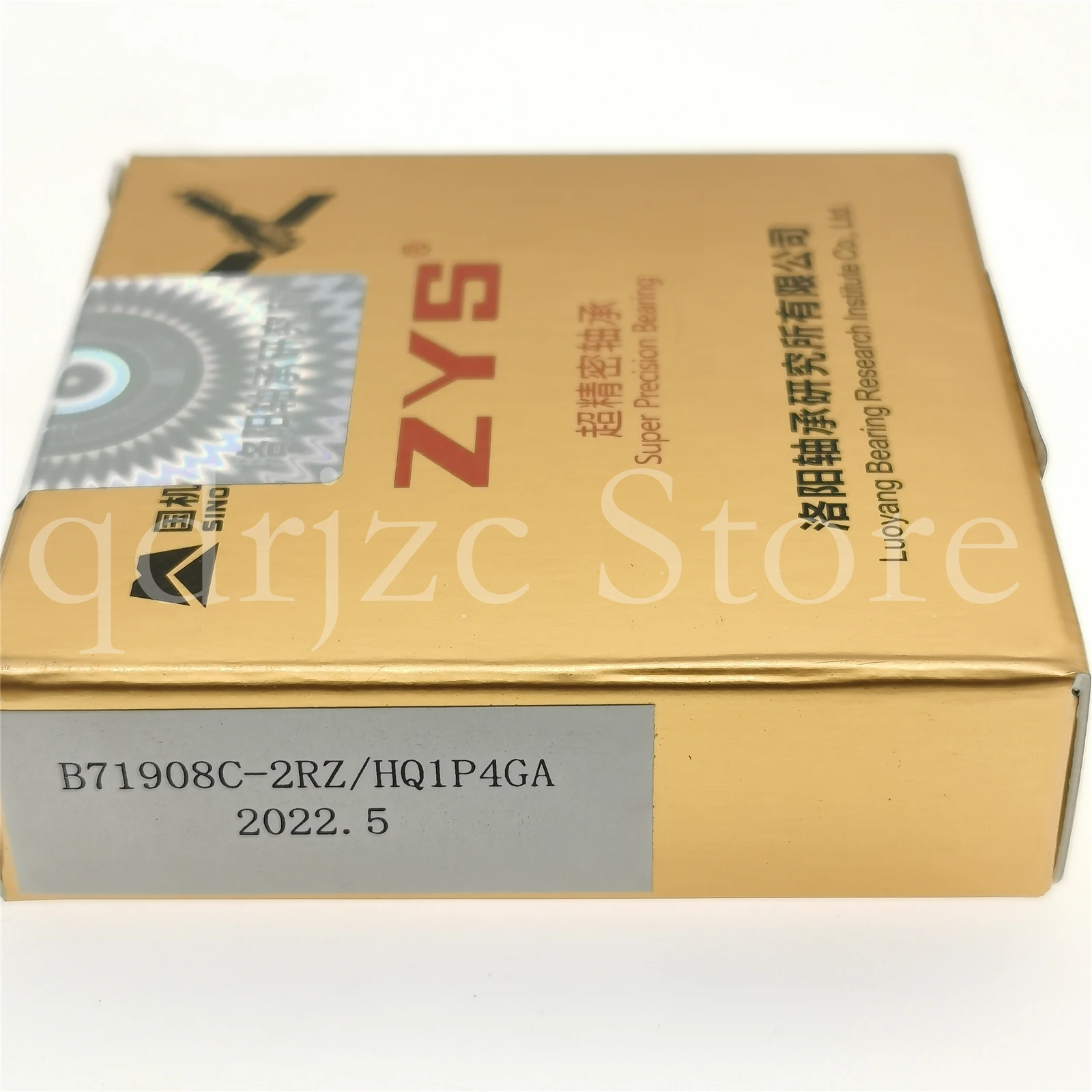 ZYS Spindle bearings for  precision machine tools B71908C-2RZ/HQ1P4GA = HCB71908-C-2RSD-T-P4S-UL Ceramic ball