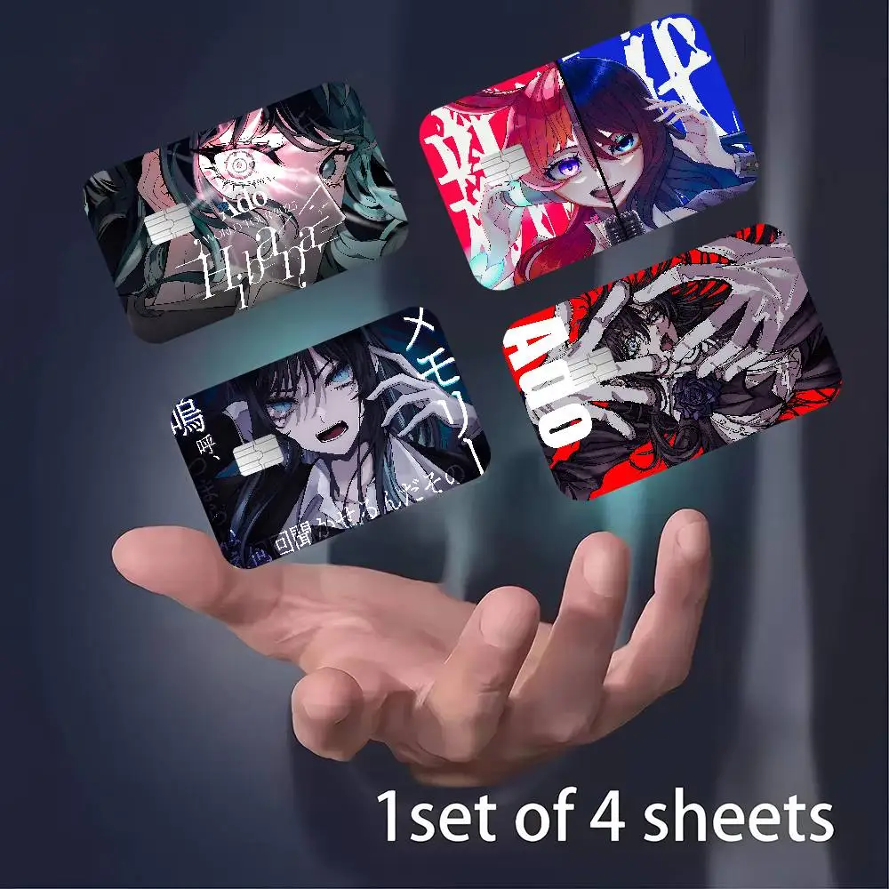 Ado Kyogen X Uta Anmie Anime joven tarjeta Creidt tarjeta de débito pegatina película funda cinta frontal para Chip pequeño grande sin Chip