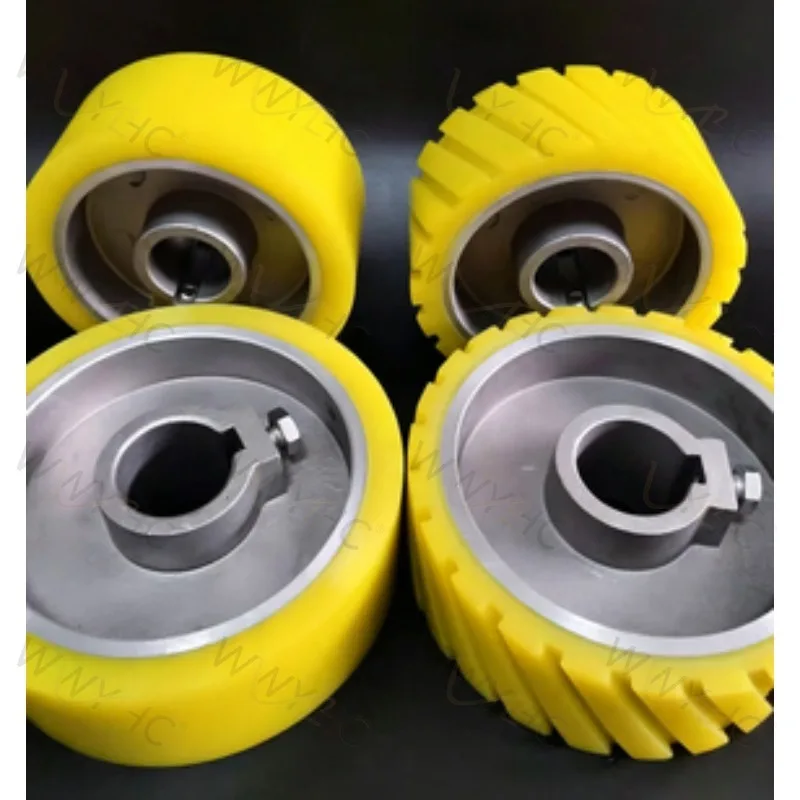 1PC Feed Rubber Roller for Four‑Sided Planer Woodworking Press Wheel Feeding Roller Replacement Spare Part