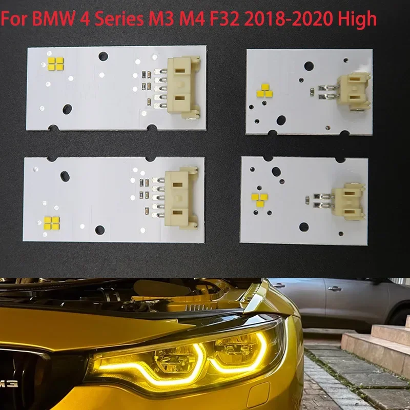 For bmw 4 series F80 F82 M3 M4 2017-2019 high Yellow light guide plate chip for car headlights DRL Ballast chip