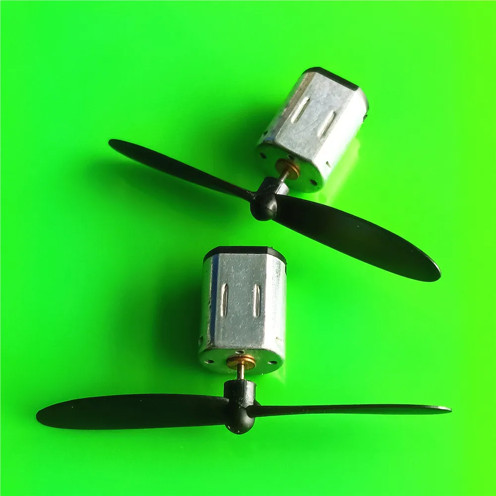 2set/pack N20 3-3.7V 22000 Micro DC Motors With Black Red CW CCW Propeller Model Airplane Helicopter Fan DIY Parts Dropshipping