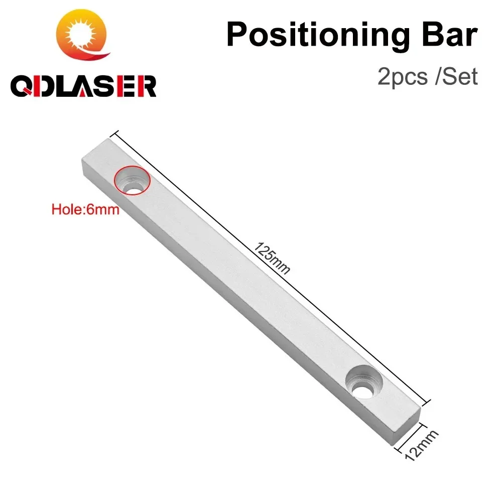 QDLASER آلة وسم المنضدة تحديد المواقع بار 2 قطعة Dia.6mm + 4 قطعة المسمار تحديد المواقع DIY بها بنفسك Co2 آلة الحفر بمناسبة #2