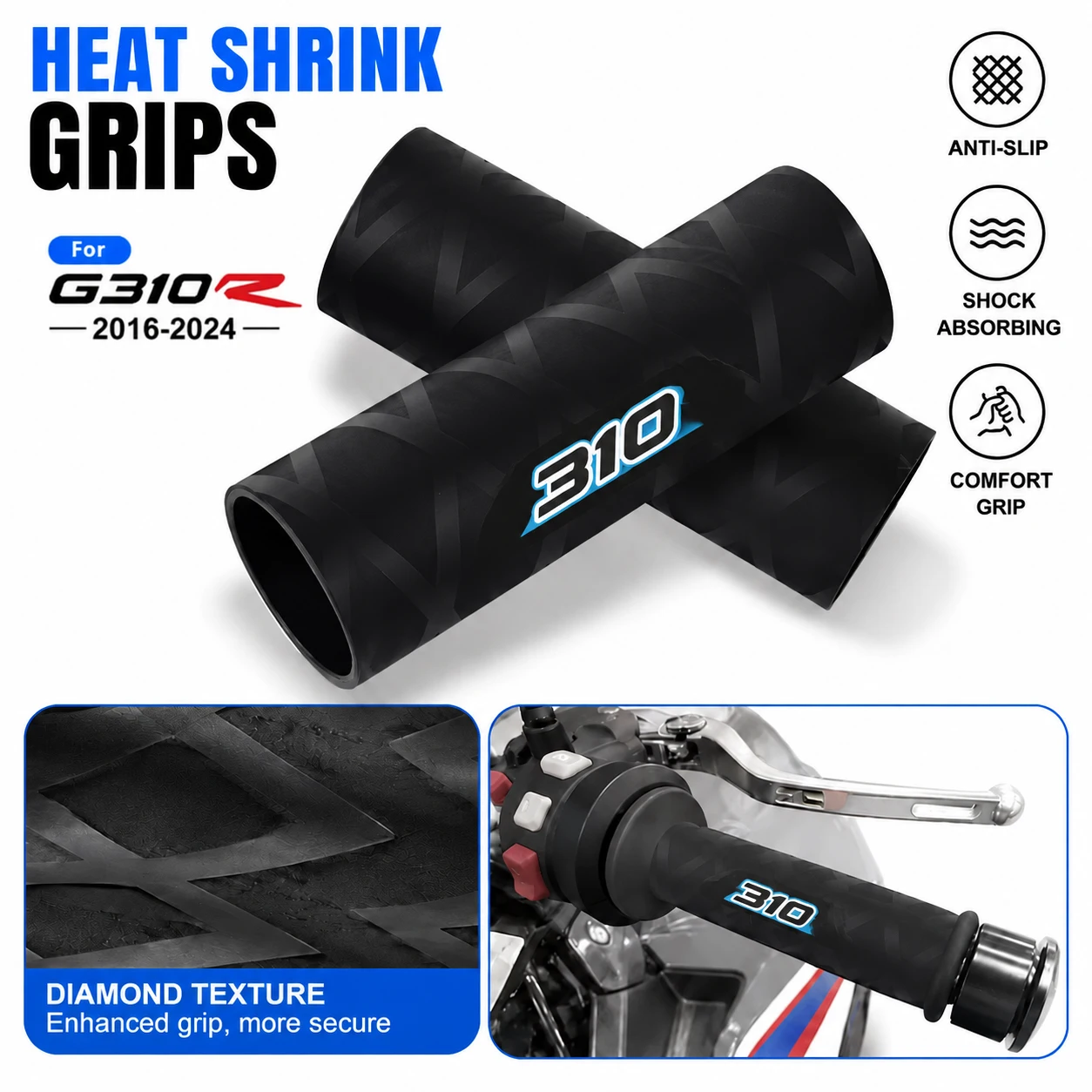 Handlebar Grip Heated - Coperture termorestringenti per manopole da moto,
