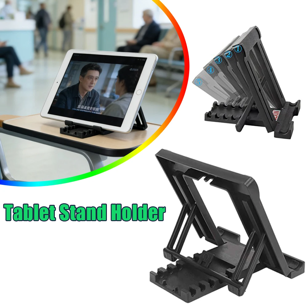10 Inch Adjustable Tablet Stand Foldable Aluminum Laptop Stand for Kids Phone iPad Learning Machine Holder Non Slip Base
