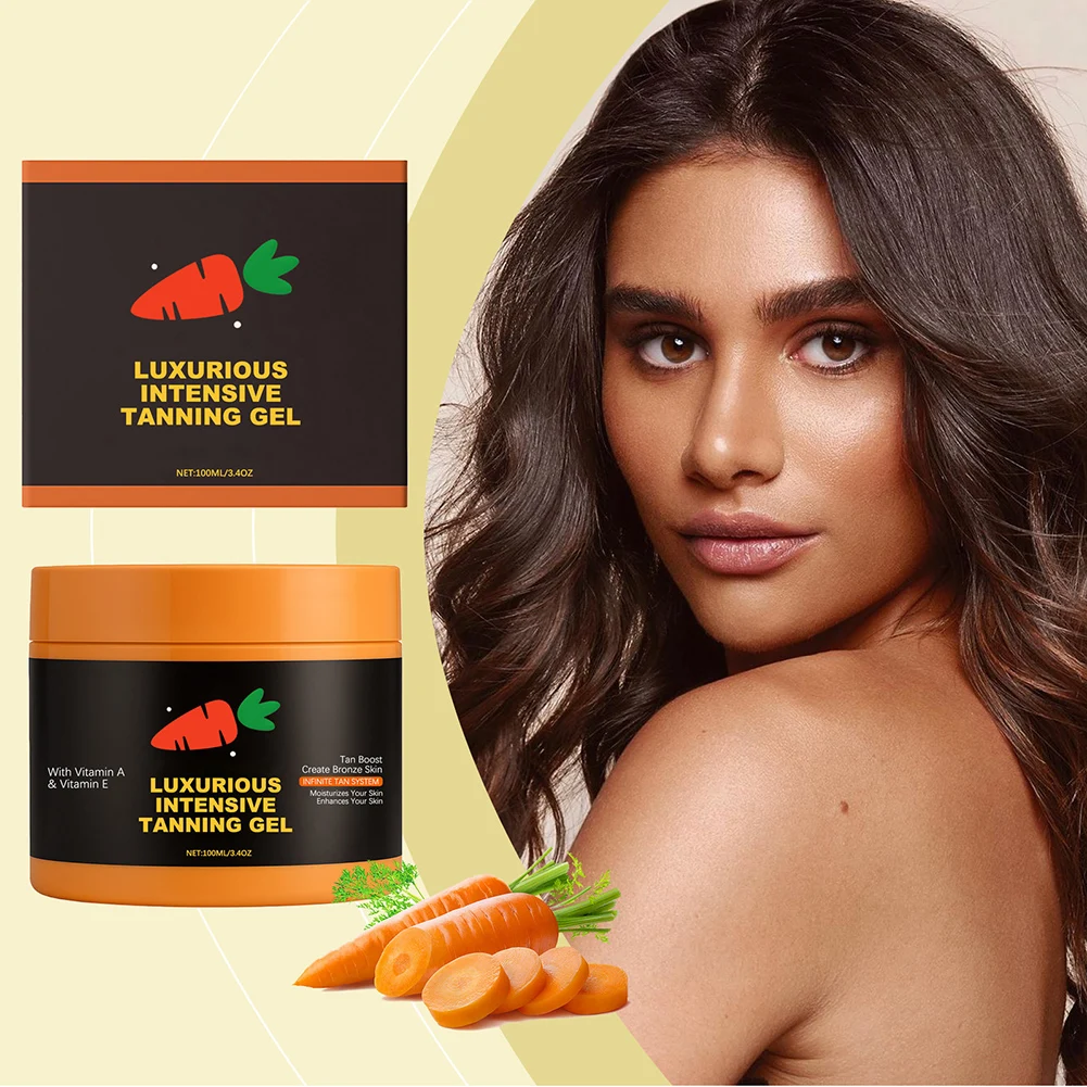 

100ml Moisturizing Tanning Gel For Outdoor Sun Tanning Bed Even Skin Tones Tanning Accelerator Gel,Natural Tanning Cream