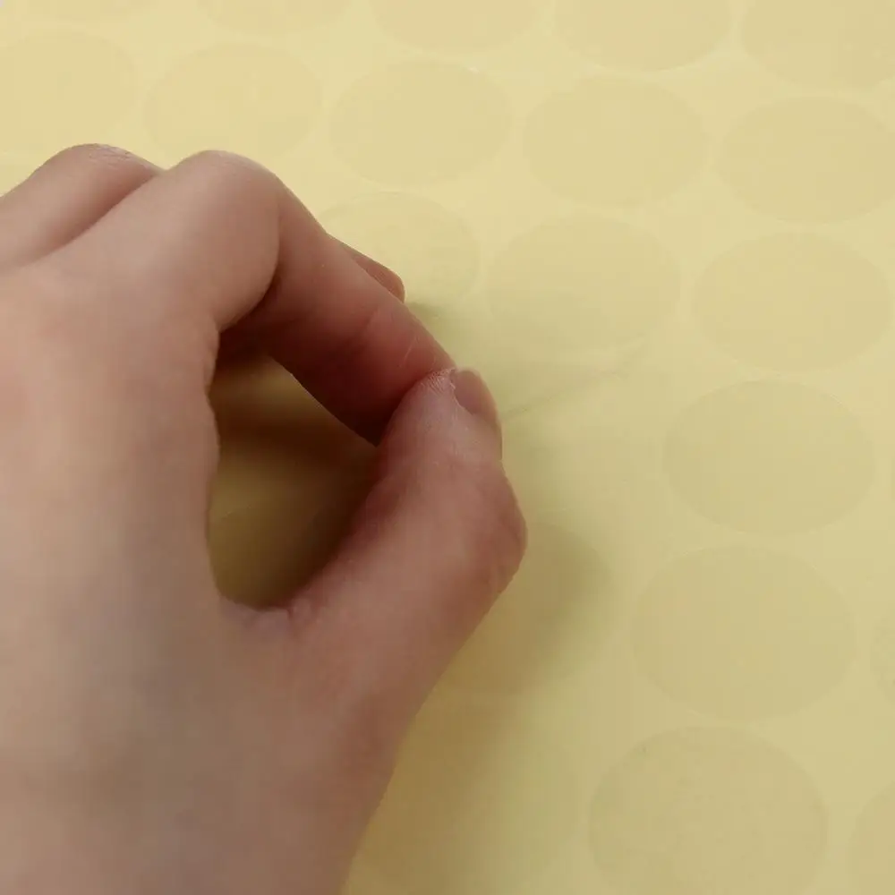 8/24/48/70/96/132 stücke Neue Runde Wafer Datei Abdichtung Transparent Selbst Klebe Label Dot Aufkleber