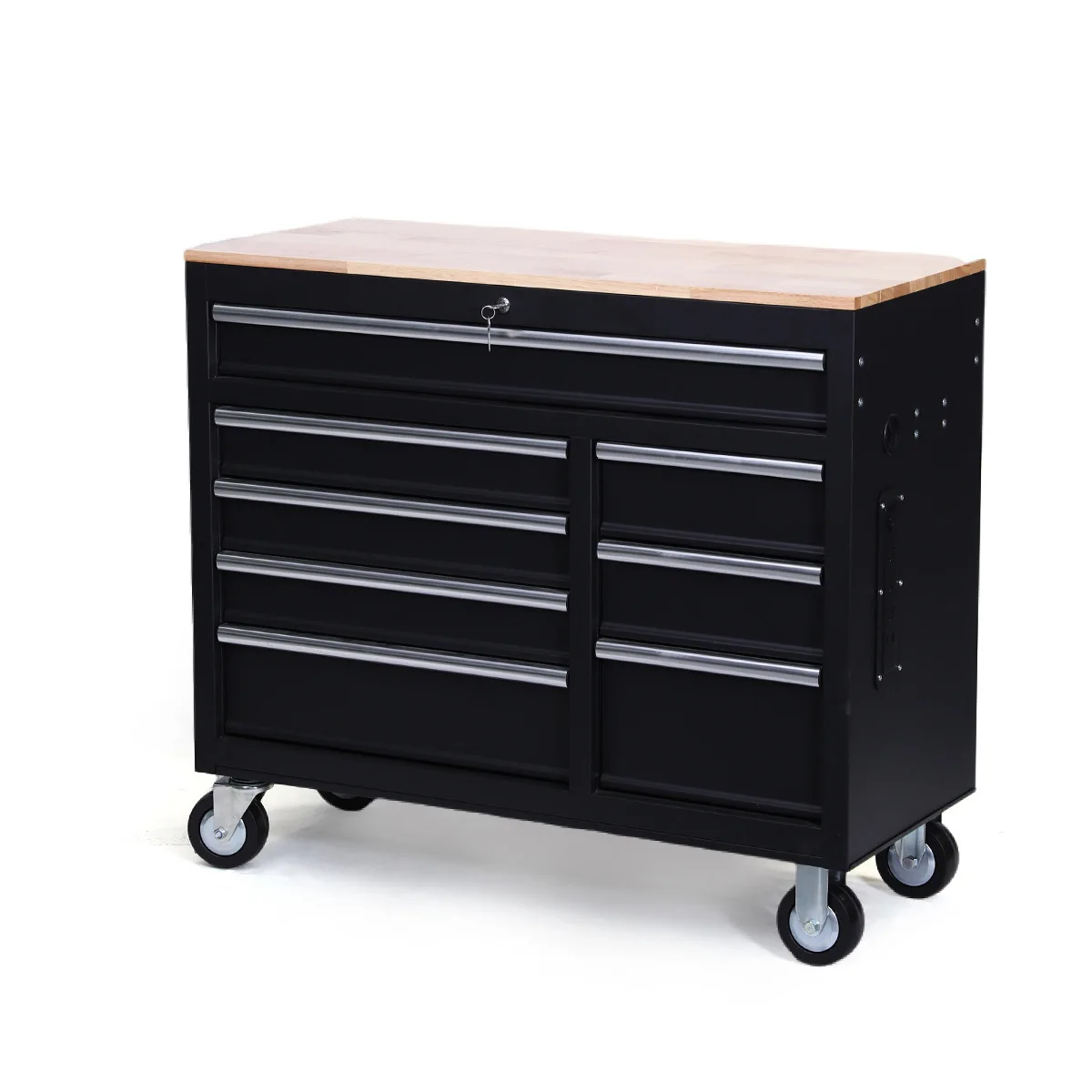 

Red Coated 72 Inch Heavy Duty Stainless Steel Trolley Tool Chest ToolBox Tool Cabinet With 15 Drawers For Garden Garage Workshop