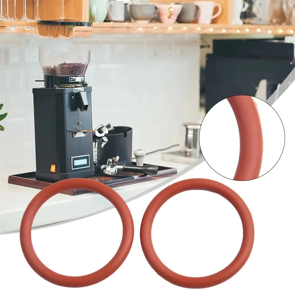 10PCS CS4.3mm Silicone O RING For DeLonghi Coffee 43.6*35*4.3 mm O-Ring VMQ Gasket Seal Thickness 4.3mm ORing Red Rubber