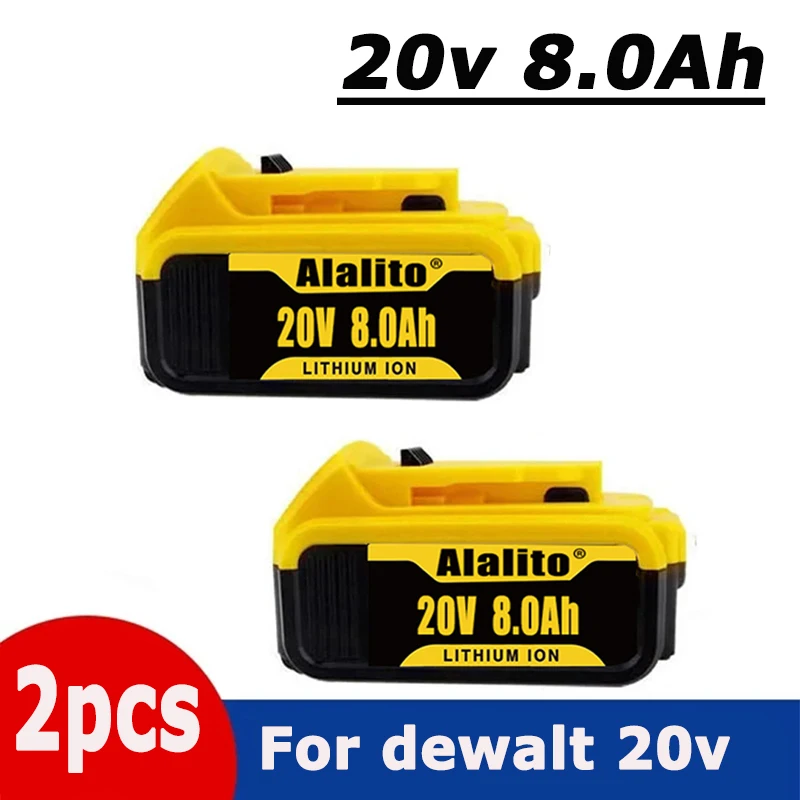 

NEW Battery Compatible with dewalt power Tools 18V 8Ah rechargeable electric tool Lithium batteries 20V 18Volt 18v 5Ah 6Ah 8Ah