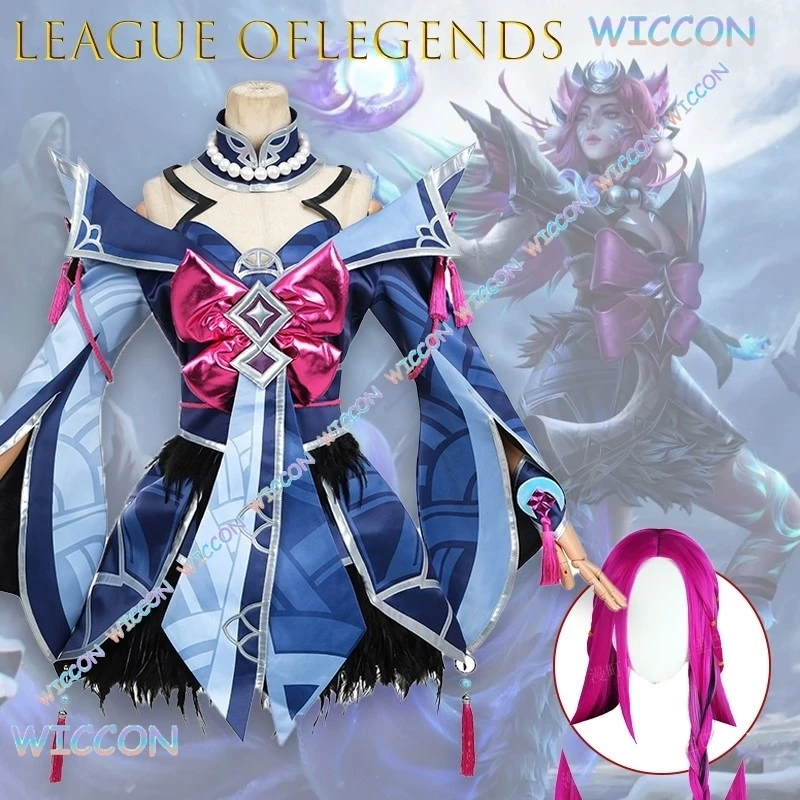 

Униформа/League OfLeg Ends, косплей, чистый снег, луна, Ари, девятихвостая лиса, карнавальный костюм, игровой наряд, ролевая игра на Хэллоуин, Рождество