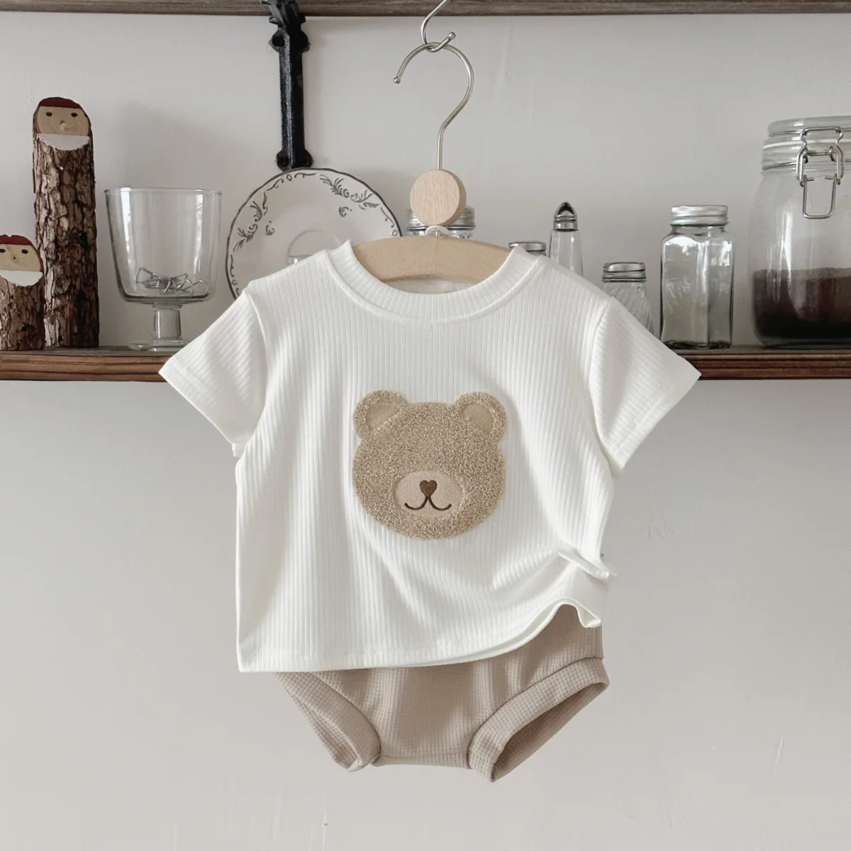 Baby Clothes Cute Children Tracksuit Summer Clothing Cartoon Bear Fashion Baby  T-shirt + Shorts Suit 2Pcs/Set  ﻿0-3Y