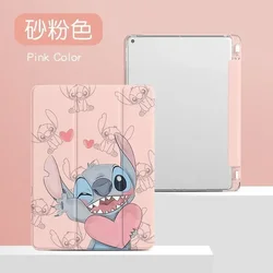 Cartoon Cute Stitch Cover For iPad 10th 10.9 9th 8th 7th 10.2 Generation Case Mini 4 5 6 Silicon Stand Handle Case Funda Case