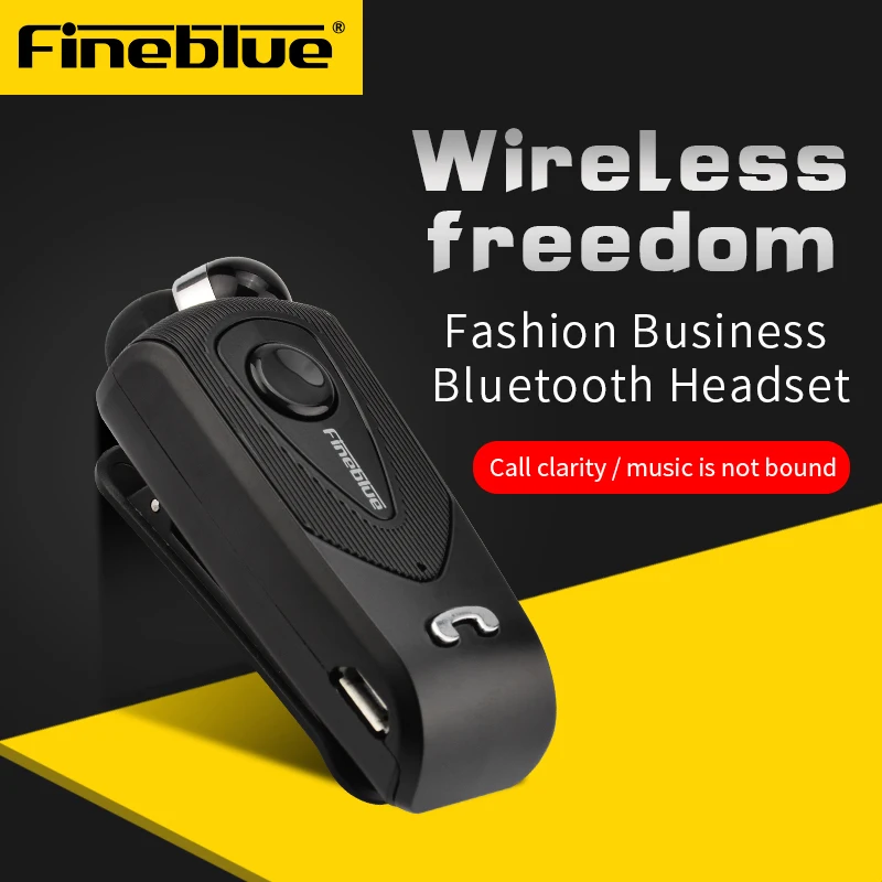 

Lavalier type Bluetooth earphone clip, vibrating telescopic cable, driving, cycling, large battery, ultra long standby