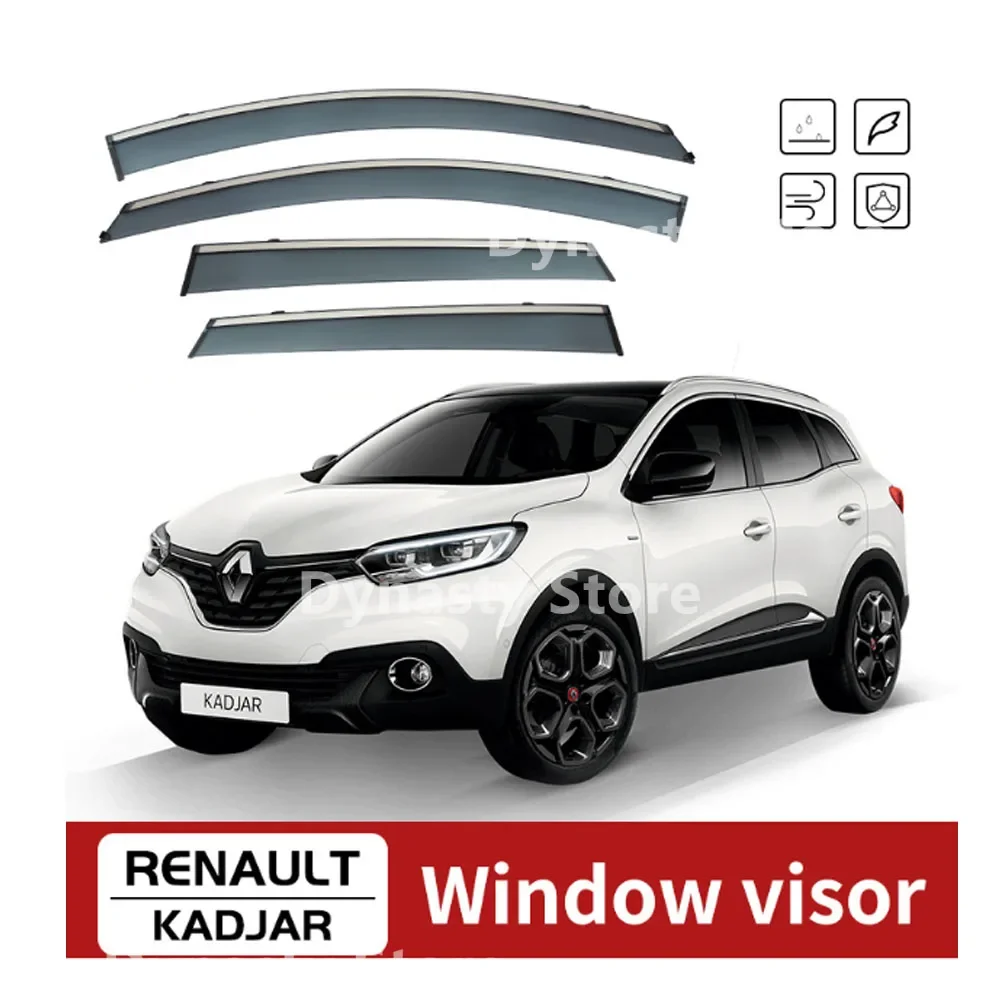 Car Window Visor Waterproof Protect Sunny Rainy Shelter Auto External Accessory For Renault Kadjar