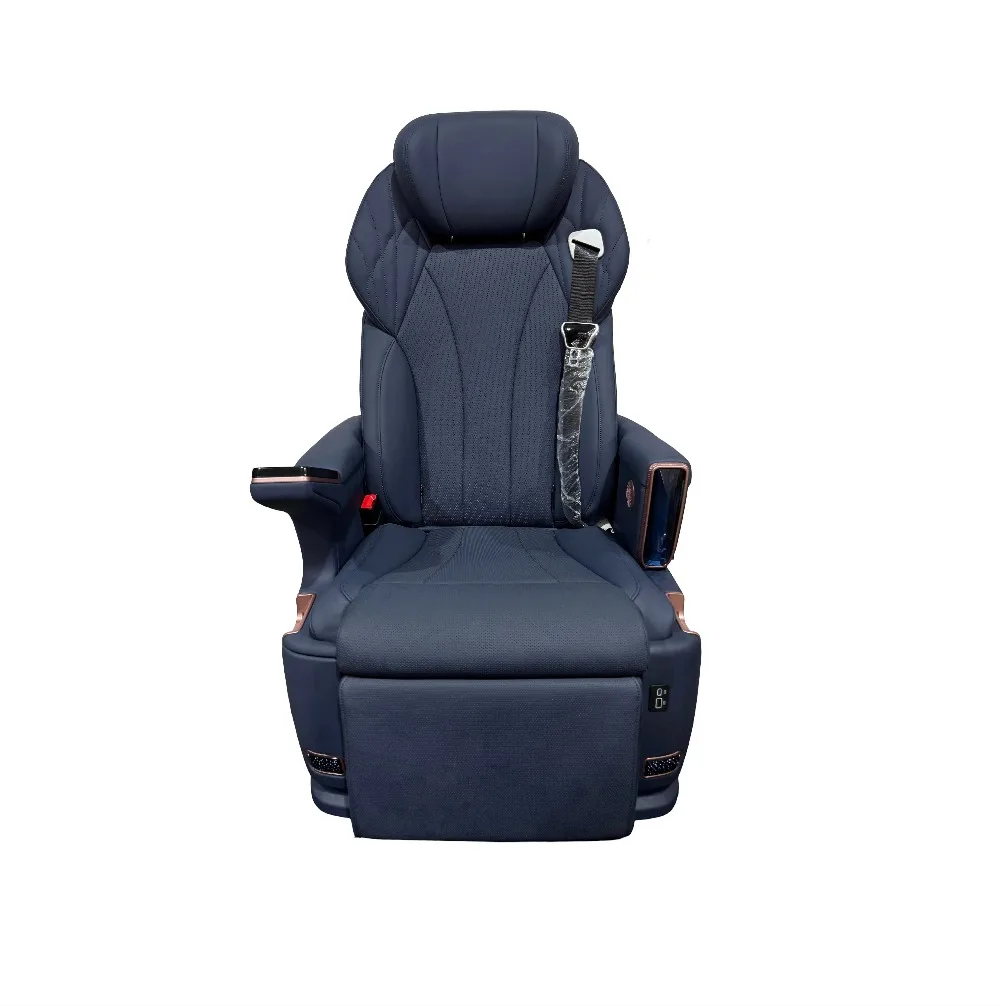 Custom Luxury Captain Seat with Electric Legrest and Smart Touch Screen for Van Interior Upgrade