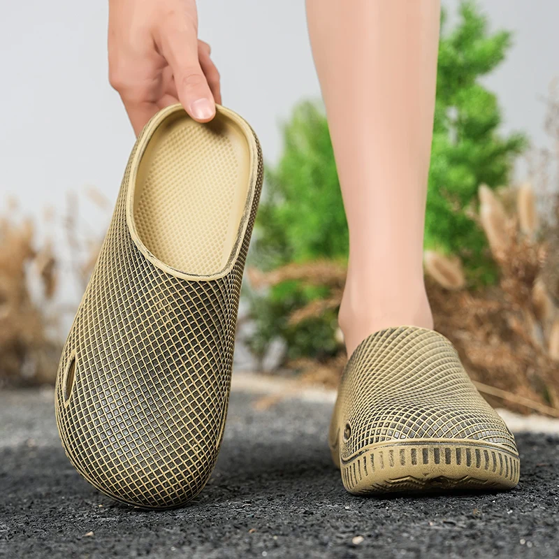 

Ladies Solid Color Beach Slides Lightweight Flexible Sole Non Slip Breathable Outdoor Vacation Shower Daily Wear
