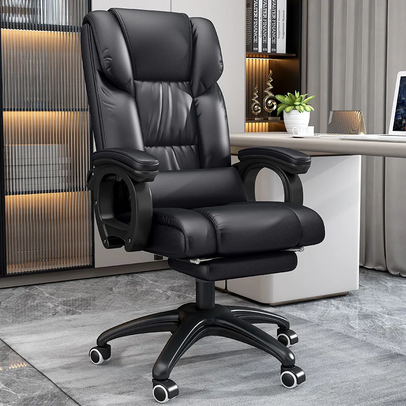 

Executive Office Chair Ergonomic Comfort Boss Swivel Back Support Leather Luxury Design Chairs Lumbar Meubles Modern Furniture