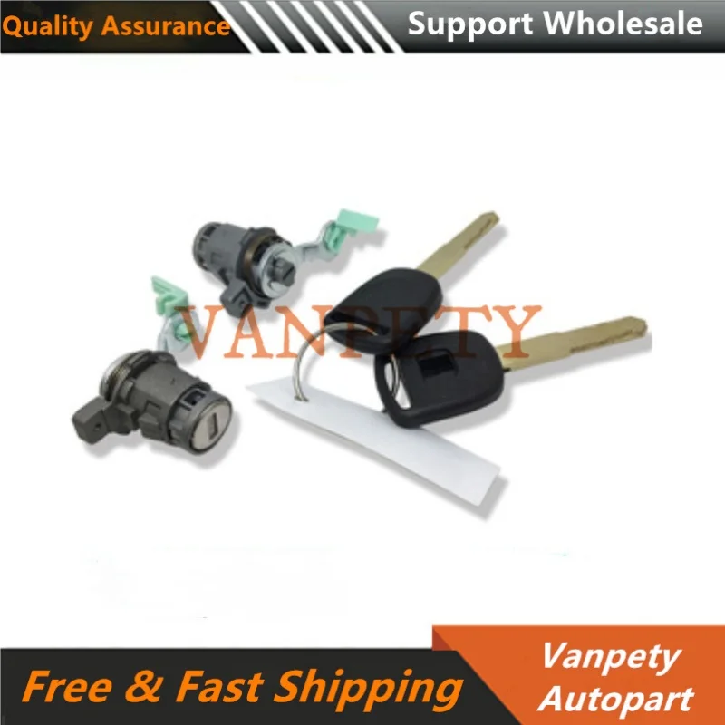 

New 72185S9A013 72185 S9A 013 Door Lock Cylinder Set 72185-S9A-013 for Honda Civic 2003-2005 Parts