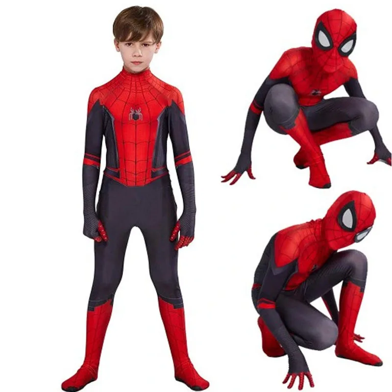 Spider-Man Costume for Kids Super Hero,3D Cosplay naughty kid clothes party Bodysuit holiday jumpsuit Adult boy event dress 19