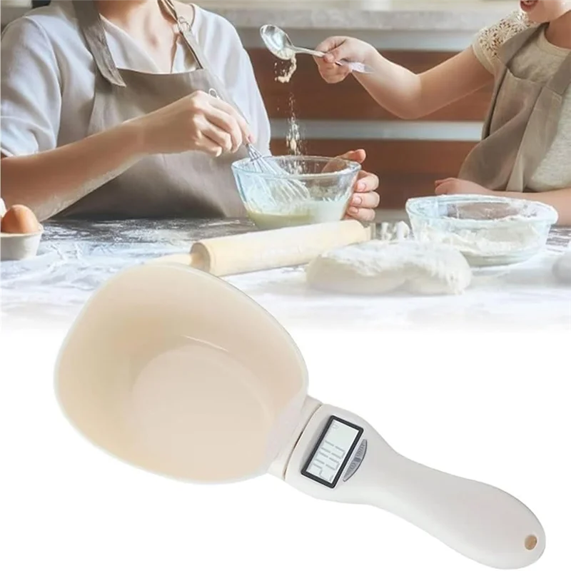 مقياس مغرفة قياس الطعام N04R، مقياس الطعام مع آلة حاسبة غذائية، مقياس وزن ملعقة 800 جرام/1 جرام عالي مع شاشة Lcd 3 قطع