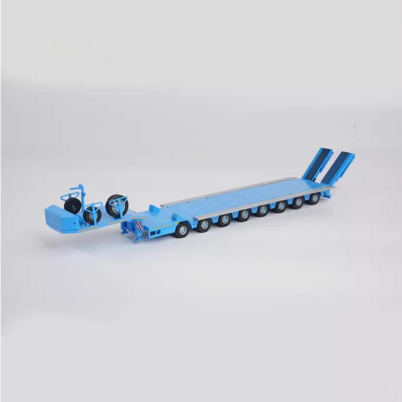 

Massdi 1/64 Scale Scania SCN1771 Eight-axle Half-low Plate Trailer Flatbed Trailer Simulation Alloy Model Collectible Toy Gift