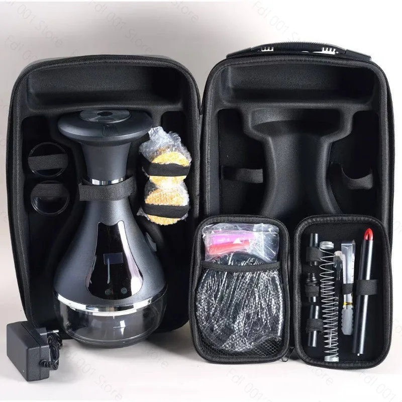 Arabic Electronic Hookah with LED Display Rechargeable Fast Heating E-Hookah Shisha Portable Hookah Device