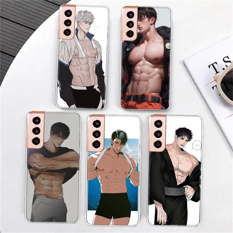 Sexy Muscle Man Himbo Phone Case For Samsung A15 A25 A35 A55 Galaxy A70 A50 A40 A30 A20 A20E A20S A05S M12 M21 M30 M31 M32 M5