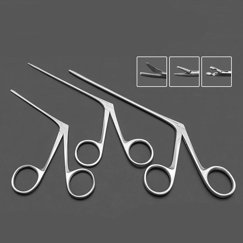 Stainless Steel Microscopic Middle Ear Forceps Earwax Forceps For Household Use