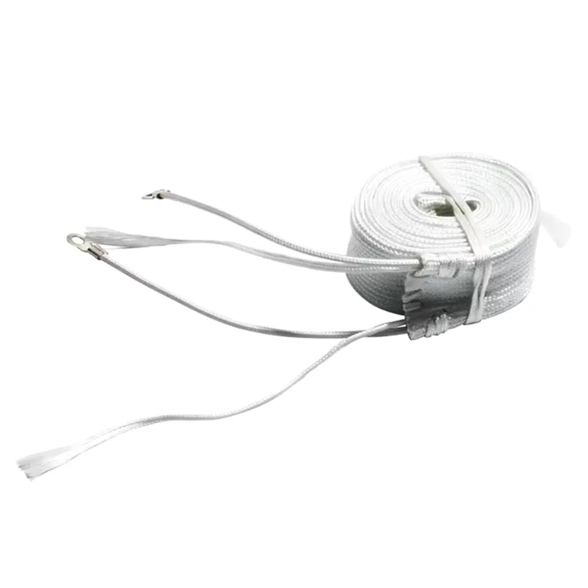 Promotional-220V 30mm Wide Glass Fiber Heating Belt Electric Heating Tropical Belt Pipe Winding Heating Belt 1pc 4m
