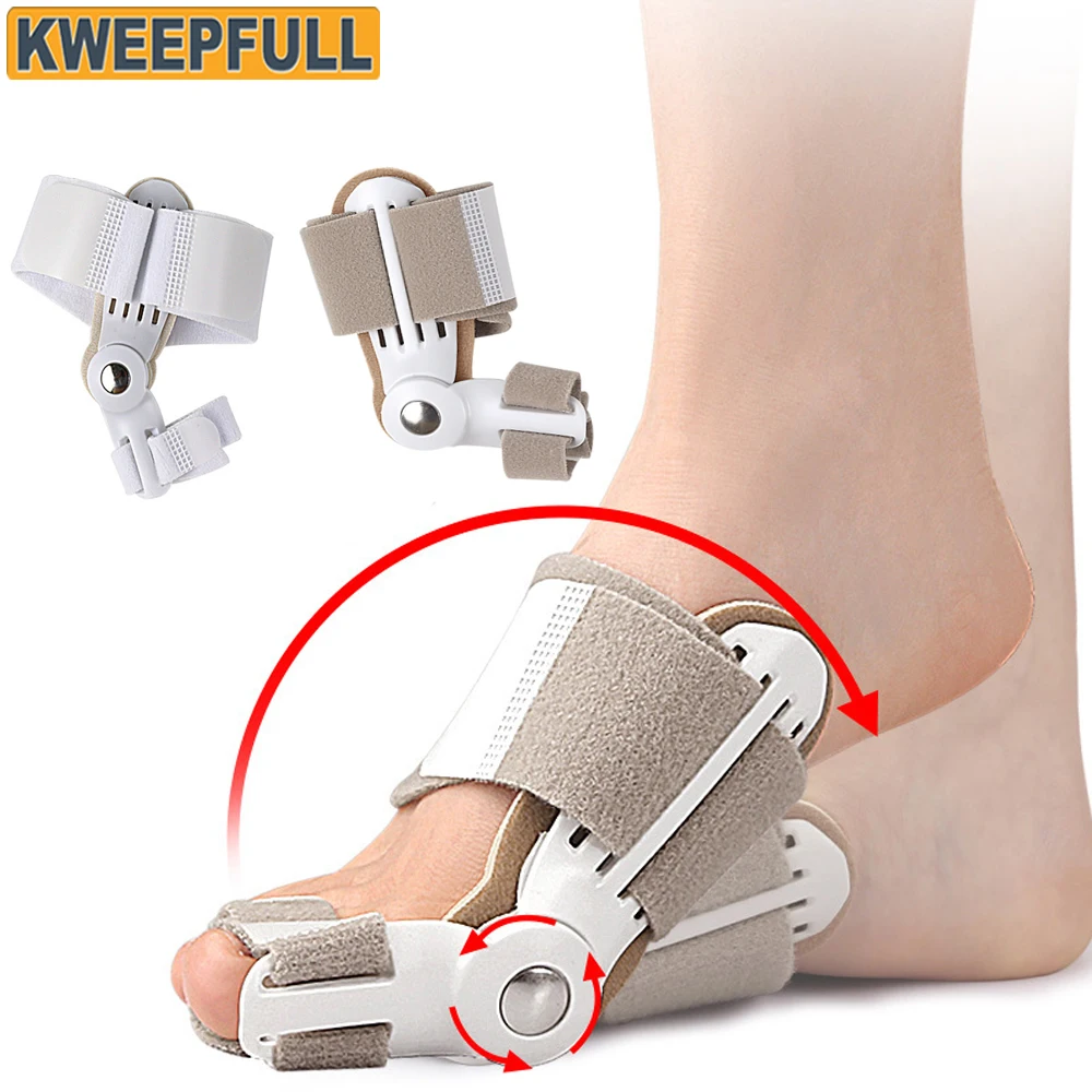 1 Stück Bunion Corrector einstellbare Bunion Schiene mit Silikon, ortho pä discher Zehen glätter für überlappende Zehen, Bunion Relief