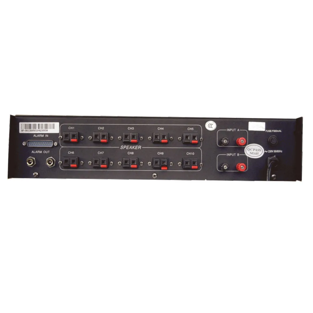 T PA Audio 10 Zone Paging Speaker Selector For System Mixing Amplifier Professional Sound System