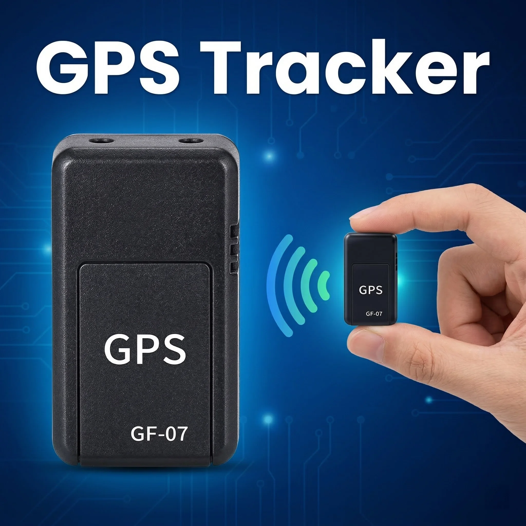 Mini Rastreador GPS para Auto Gf07, Dispositivo de Rastreo GPS en Tiempo Real, Posicionador Magnético con SIM, Antirrobo, Localizador GPS Diario