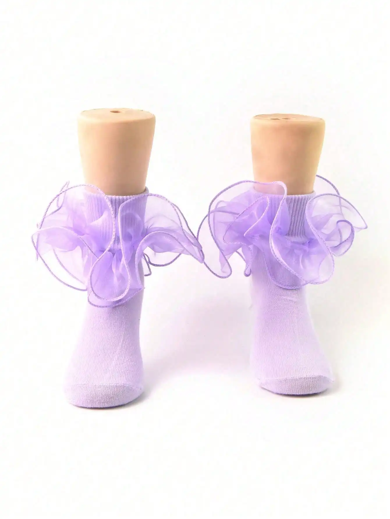 2 Pair Princess Style Frill Trim Socks For Baby Girls/Toddlers/Kids