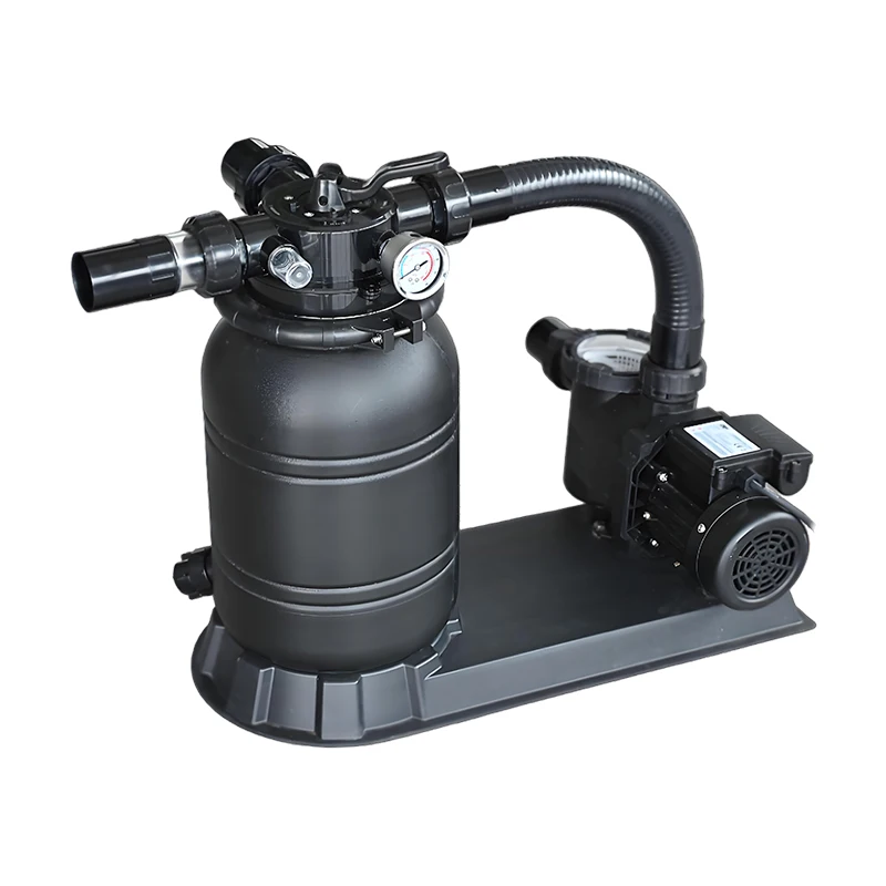 PIKES-filtro de arena de montaje superior de flujo pequeño, tamaño personalizado, válvula de 4 vías, bomba de agua para piscina, Combo de filtro de piscina de montaje superior de plástico