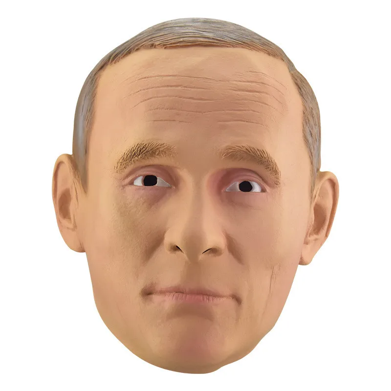 Realistic Latex Old Man Mask, Human Head, Carnival Costume, Dress, Russian President, Vrussian President, Russian Party