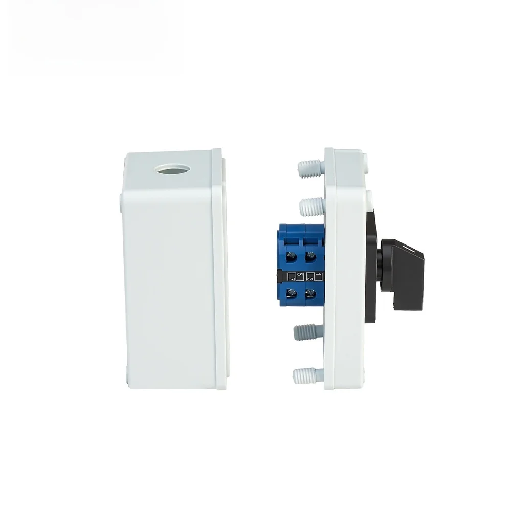 20A 3 Position Changeover Switch with Protective Cover for AC440V DC240V Dual Supply Transfer Cam Actuated Design