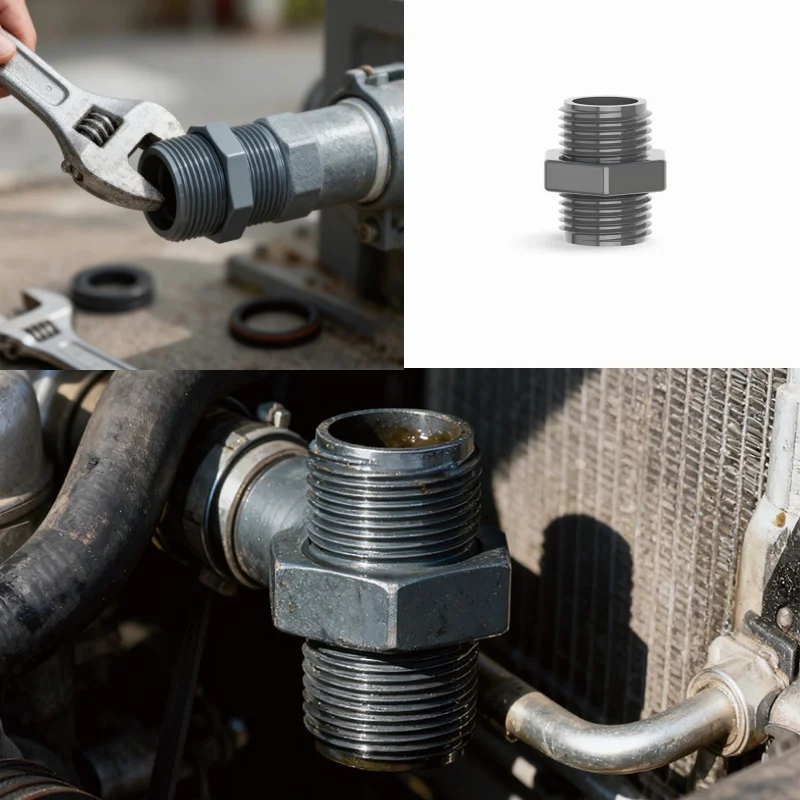 

O.D20-63mm Grey Chemical Plant Experimental Joint Water Pipe Adapter Smooth External Thread