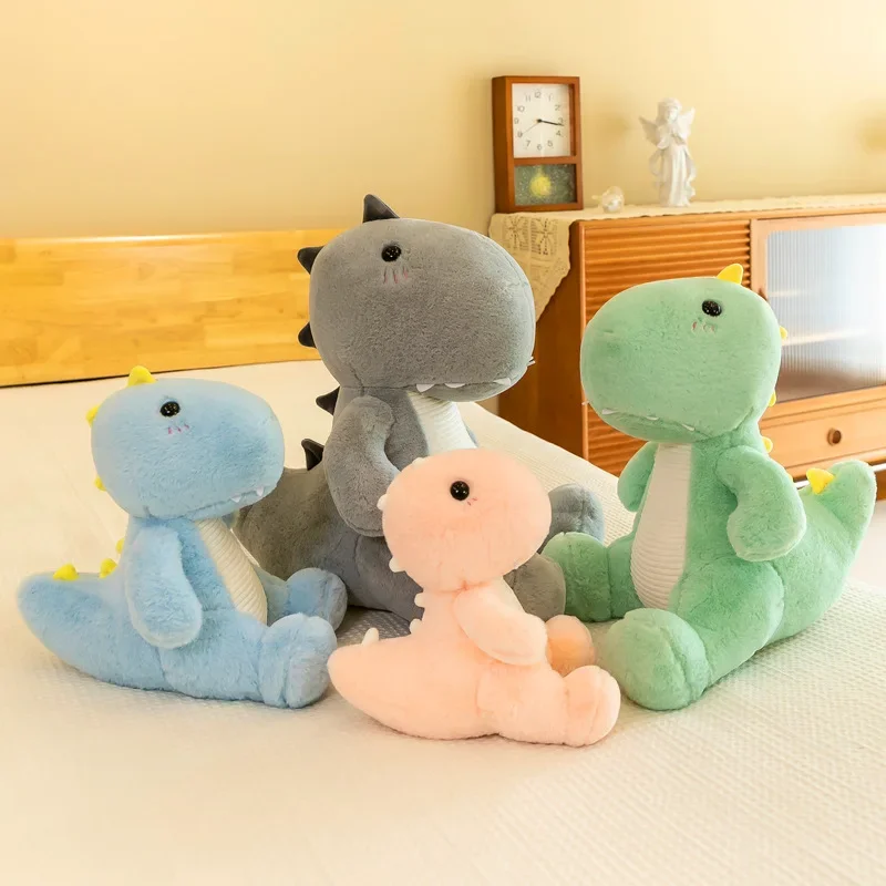 Kawaii tyranno saurus rex dinosaurier große plüsch weiche plüsch spielzeug kissen tier puppe ausgestopfte spielzeug kinder dinosaurier spielzeug geburtstags geschenke