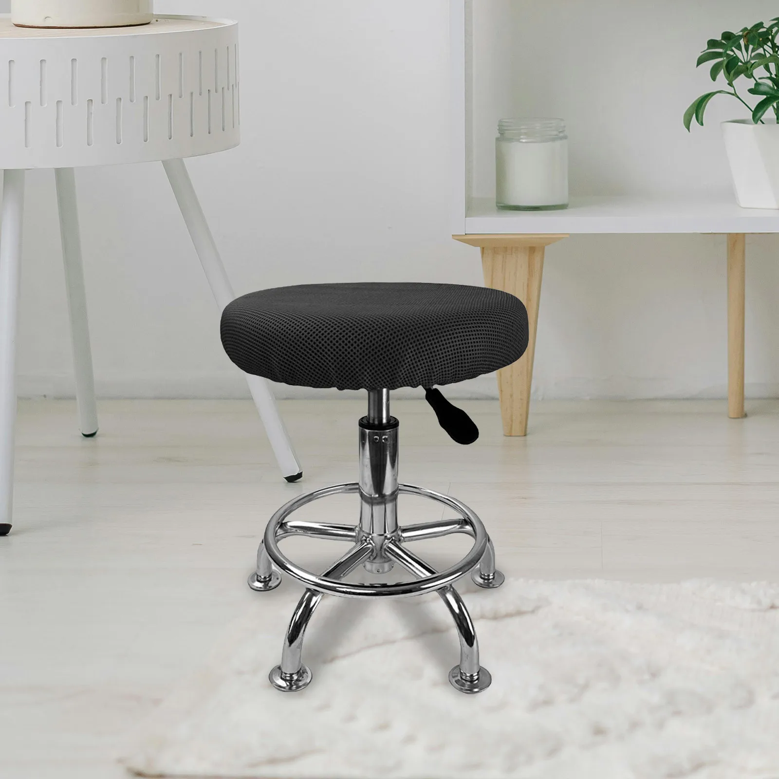 

Round Stool Cover Stretchable Slipcover for Bar Stools Chairs Household Use Restaurant Wedding Stool Covers Round Chair Cover
