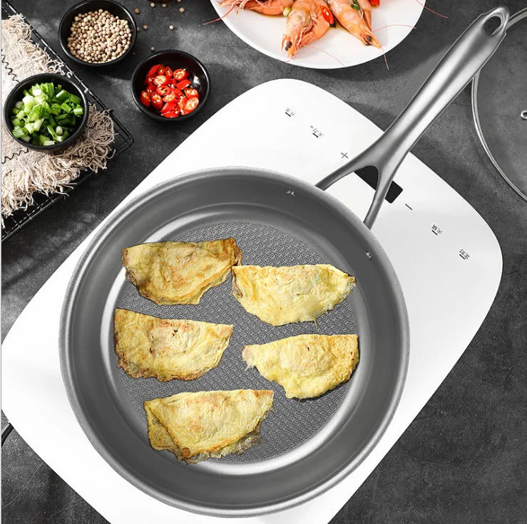 DF697 26cm Titanium Nonstick Cookware Fry Pan For Boiling, Saute, Baking